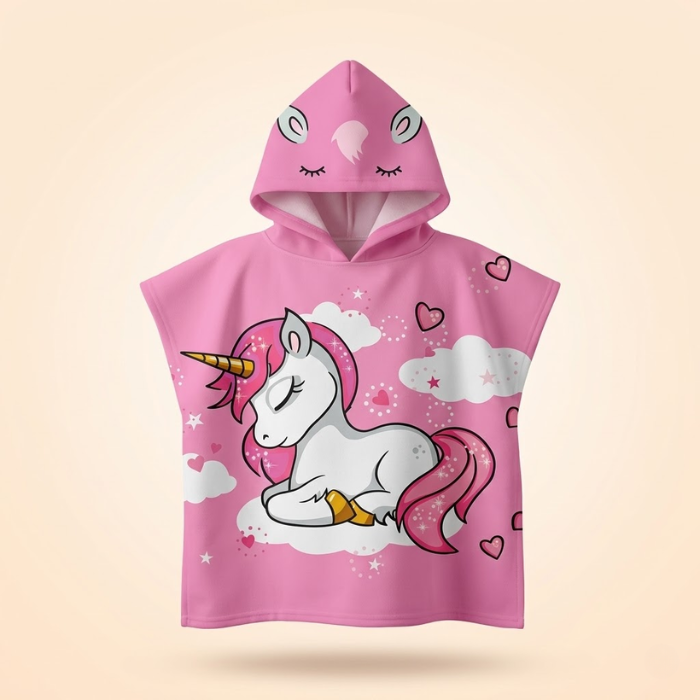 SplashRobe™ Badeponcho mit Kapuze