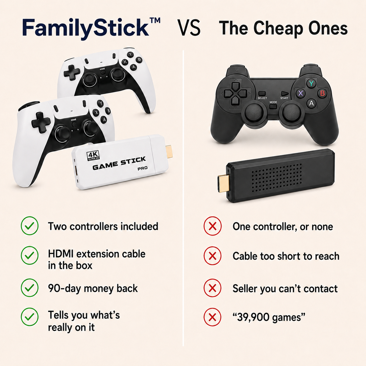 FamilyStick™ Retro-Spielkonsole