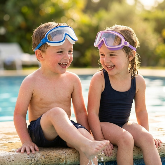 SplashyEyes™ Schwimmbrille (mit Nasenschutz)