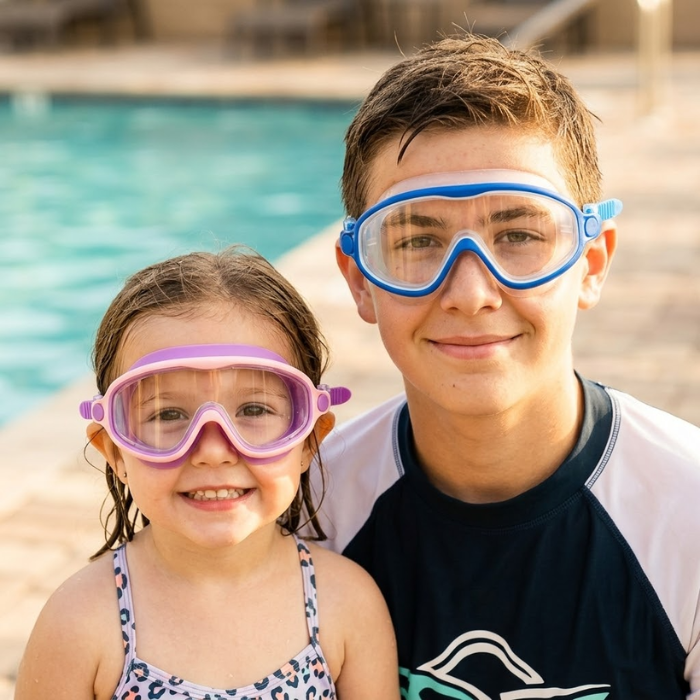SplashyEyes™ Schwimmbrille (mit Nasenschutz)