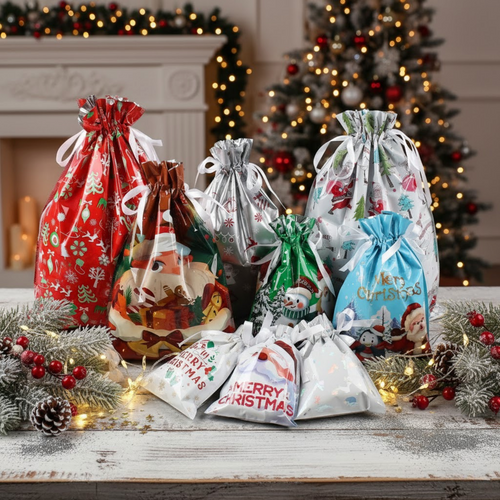 MerryWraps™ Weihnachts-Geschenkbeutel-Set